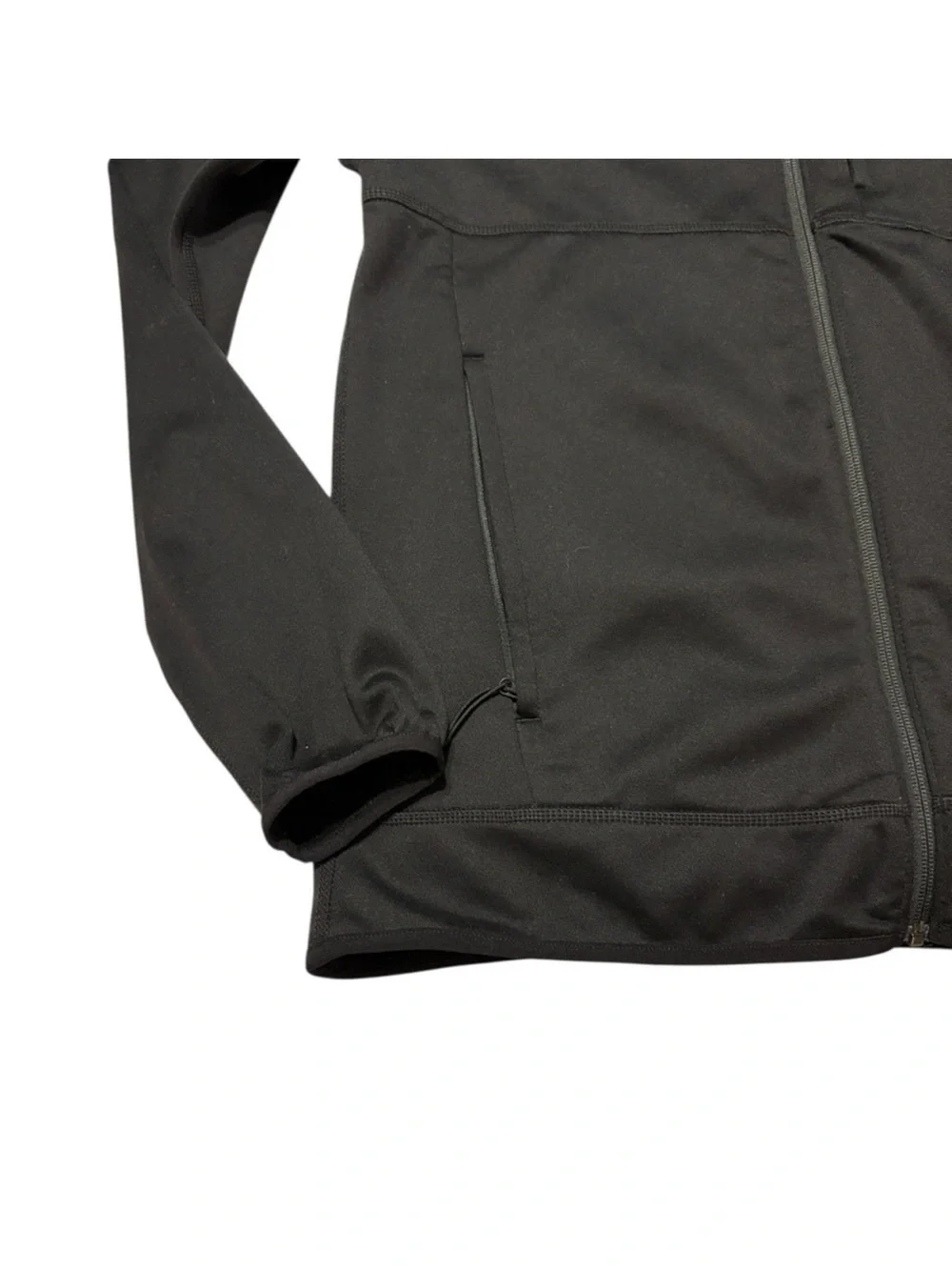The North Face TNF Performance Fleece Full Zip Hoodie Size Medium Black Trail